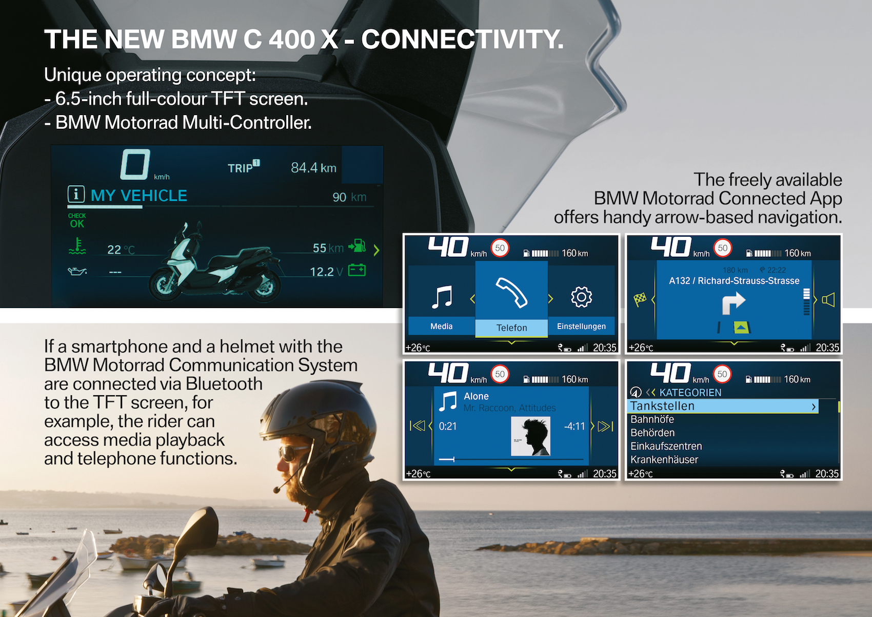 ​​BMW C400 X dash
