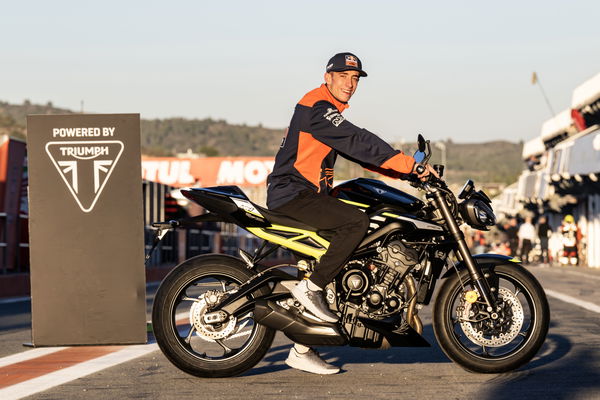 Pedro Acosta on Triumph Street Triple RS 765