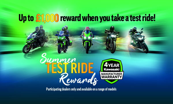 Kawasaki summer test ride promotion 2023 