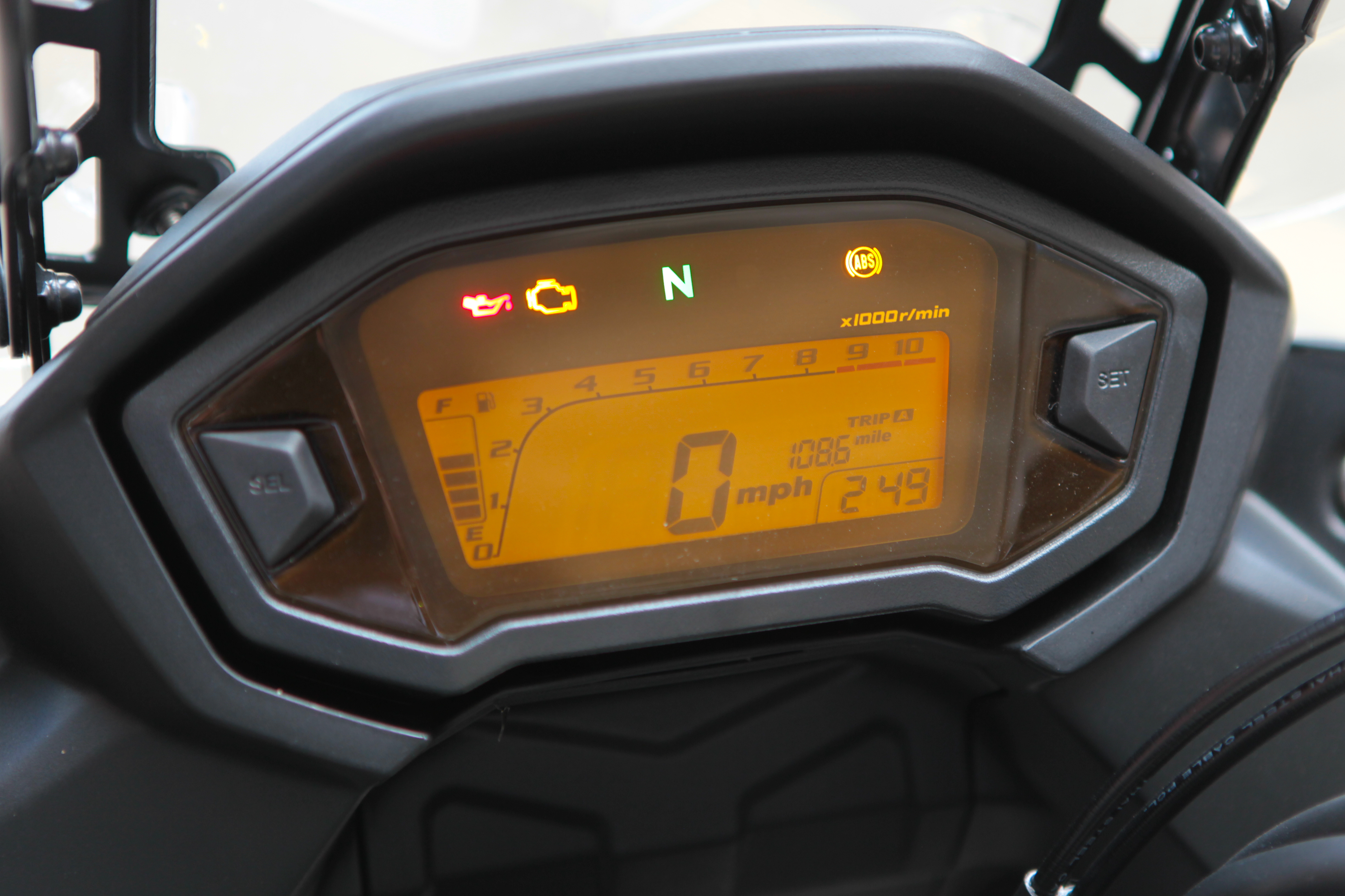 Honda CB500X instrument panel