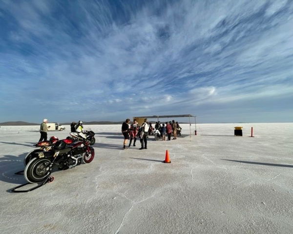 Royal Enfield Salt Flats record