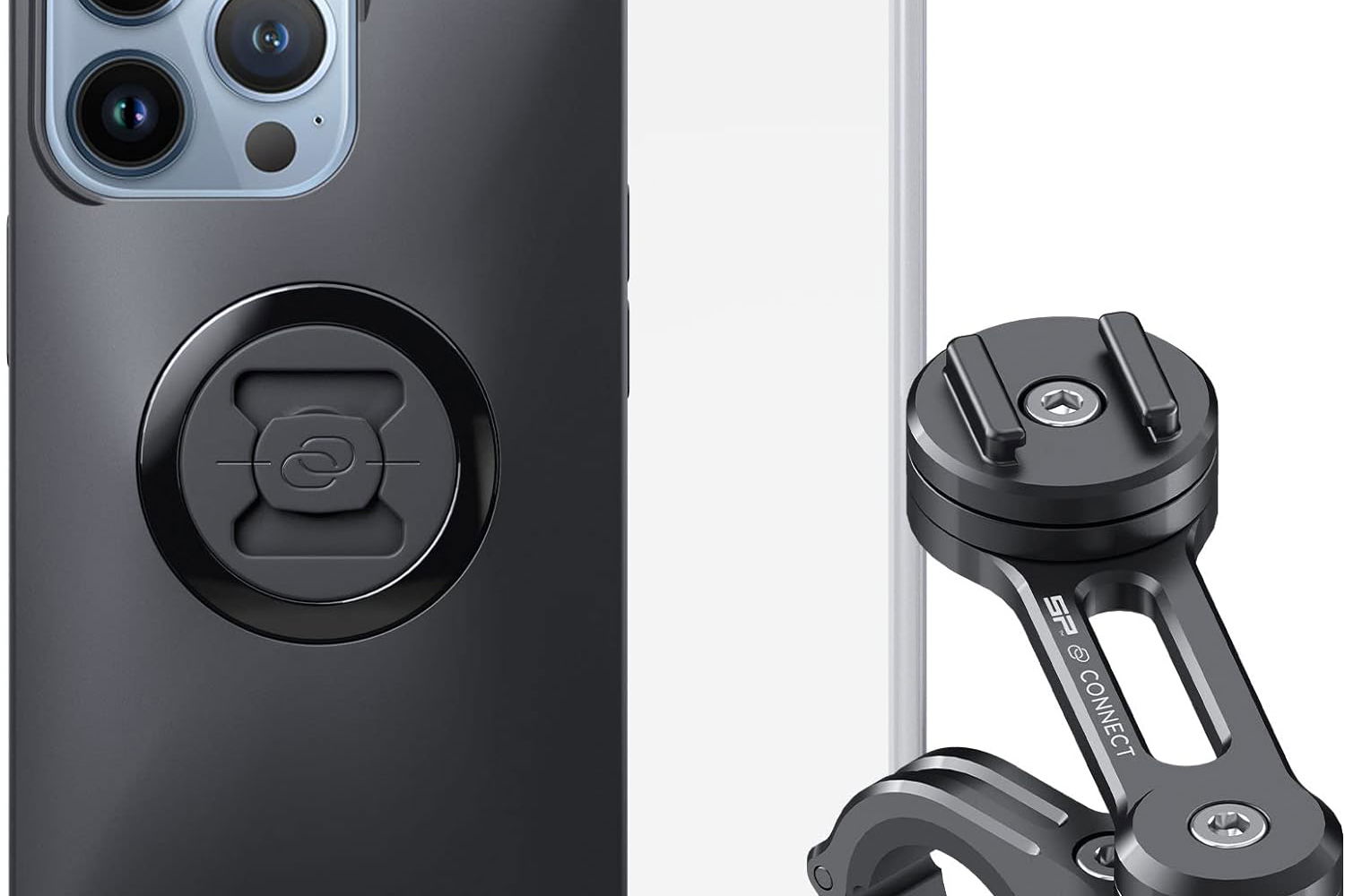 SP Connect smartphone case and bar-mounted holder