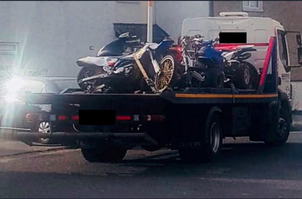 An Garda Síochána clamps down on illegal dirtbikes and quads in Dublin 