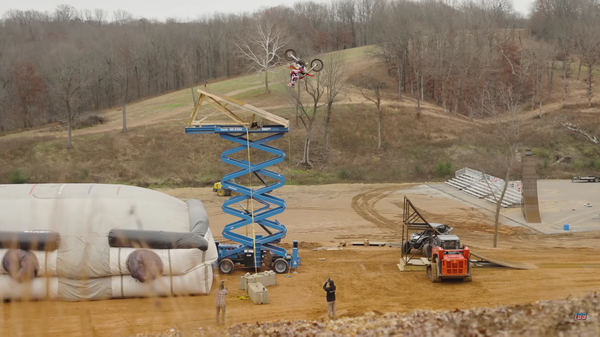 Travis Pastrana nose-bonk flip. - Channel 199/YouTube