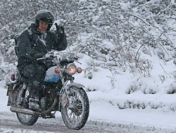 Winter motorcycle 