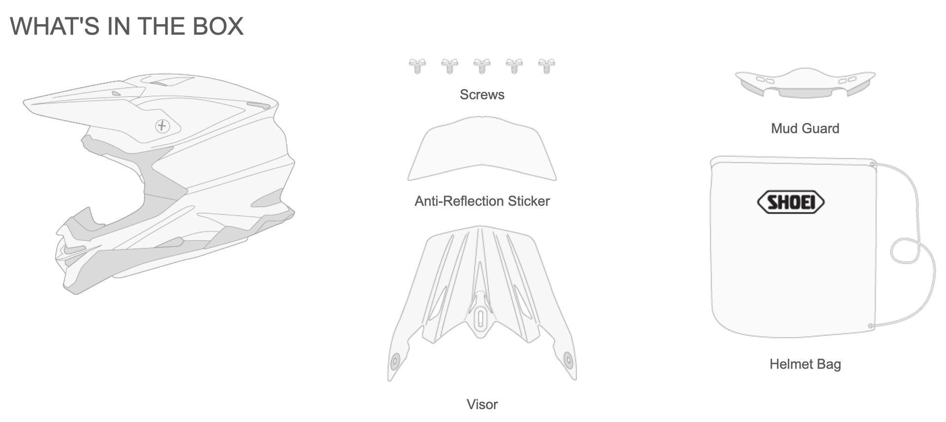 Shoei VFX-WR motorcycle helmet