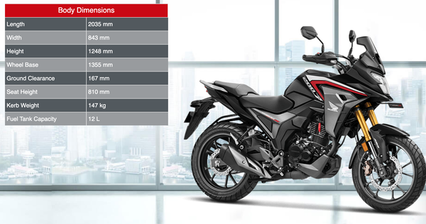 Honda CB200X dimensions