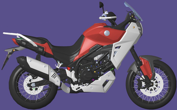 Benelli V-Twin 650 ADV Render