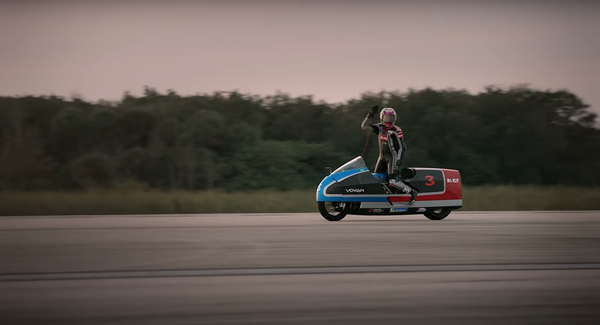 Voxan Wattman electric motorcycle record