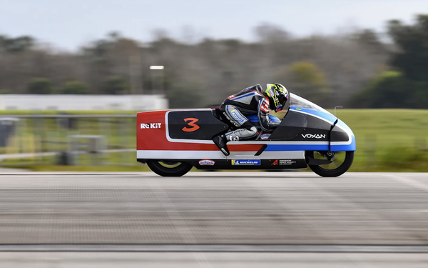 Max Biaggi, Voxan Wattman, Electric Land Speed World Record Holder