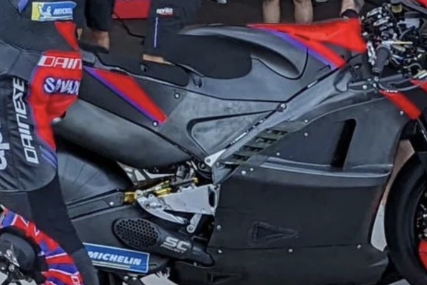 Aprilia tests carbon fibre frame MotoGP bike