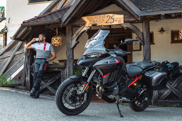 The Multistrada V4 S Grand Tour motorcycle 