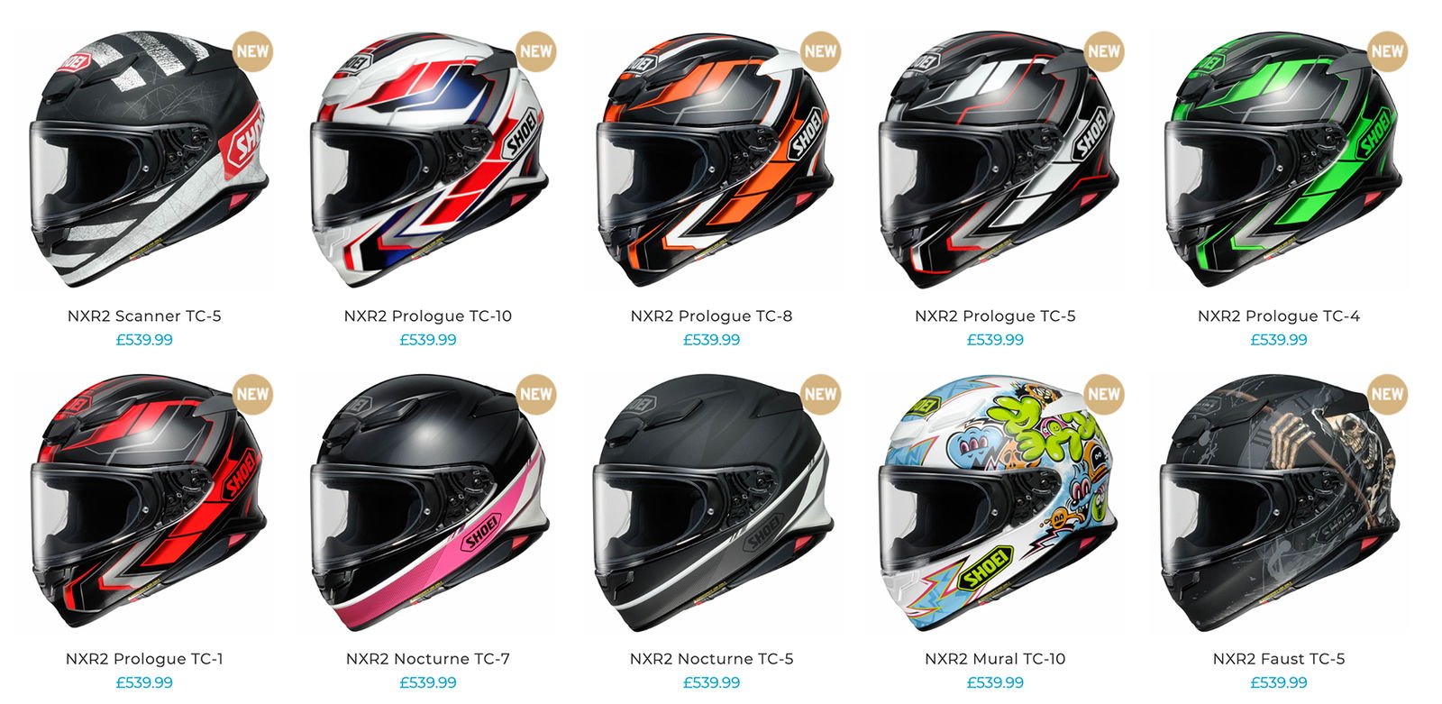 Shoei NXR2 graphic styles