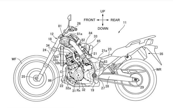 Supercharged Honda Africa Twin patent