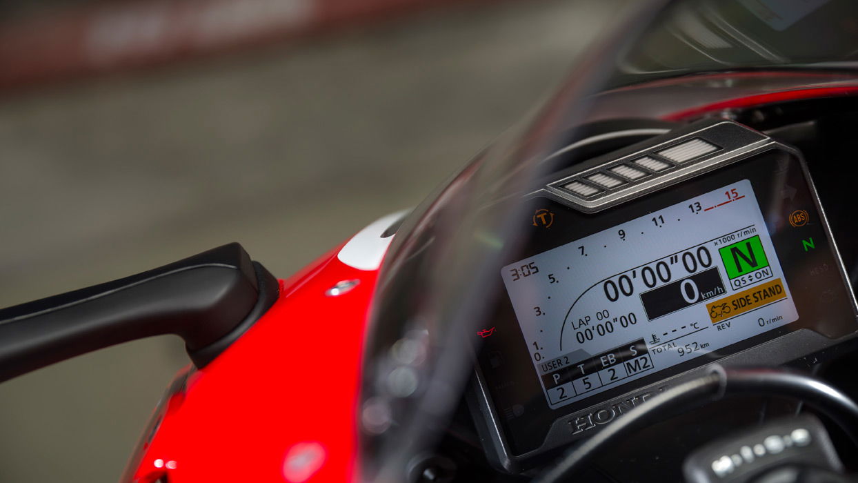 Honda Fireblade 2017 TFT colour screen