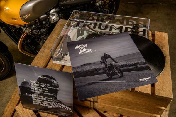 Now you can get a Triumph café racer record player