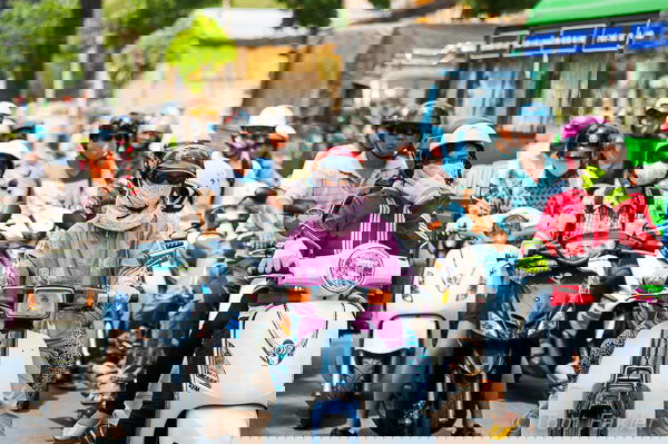 Vietnam motorcycle riders