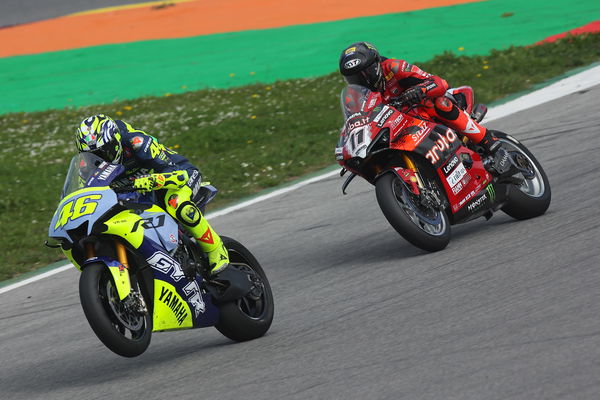 Valentino Rossi, Nicolo Bulega, 2024 WorldSBK Portimao test.