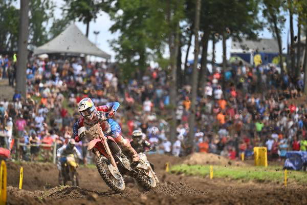 Hunter Lawrence, 2023 AMA Pro Motocross Ironman National. - Honda