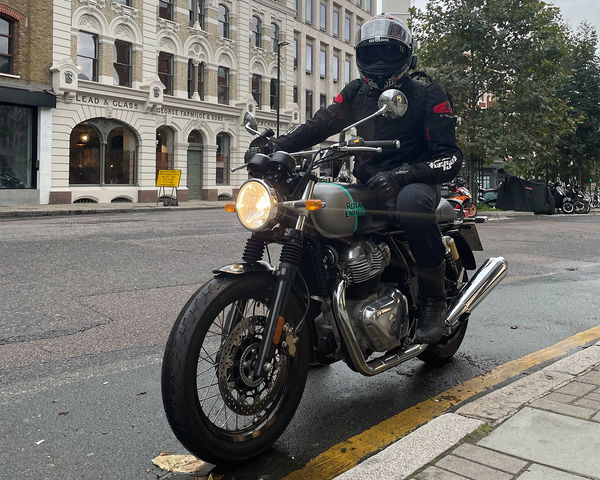 Alex on the Royal Enfield Interceptor 650