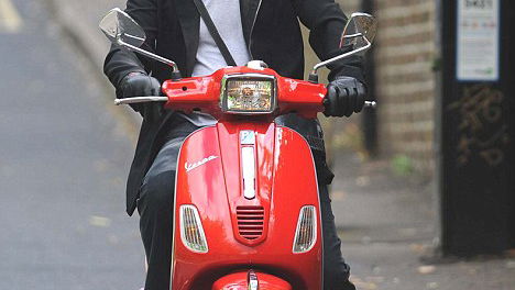 Spotted: Pete Townshend takes to two wheels