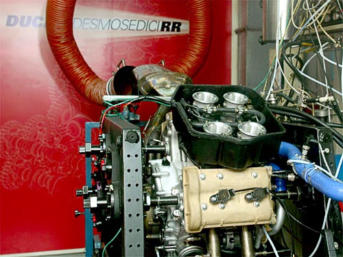 Ducati tests 900cc engine for 2012 MotoGP