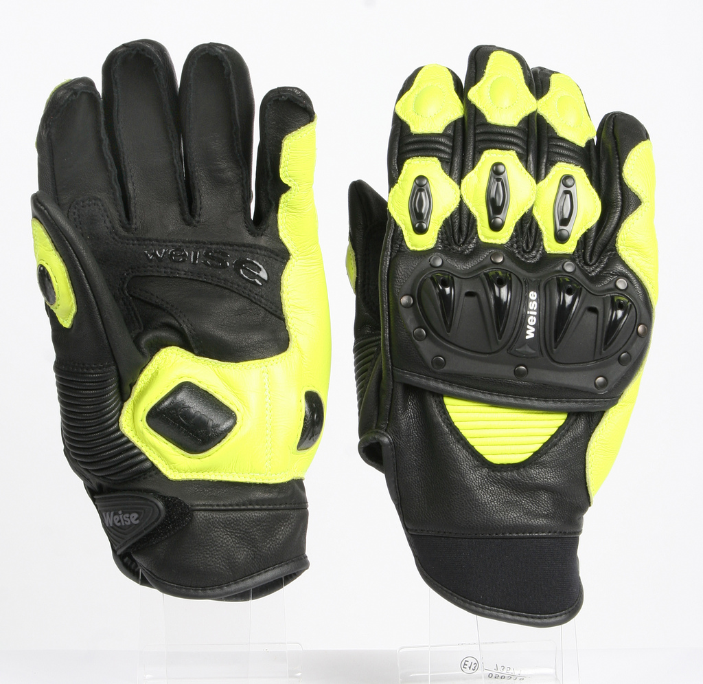 Weise Vortex sports Motorcycle kangaroo leather White glove Men's was £99.99 XL 