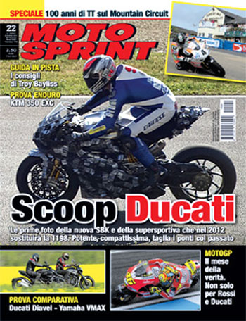 Ducati's 2012 superbike spied