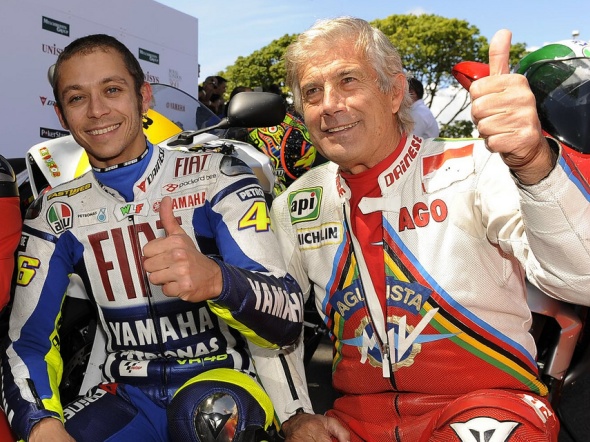 Agostini casts doubt on Rossi win