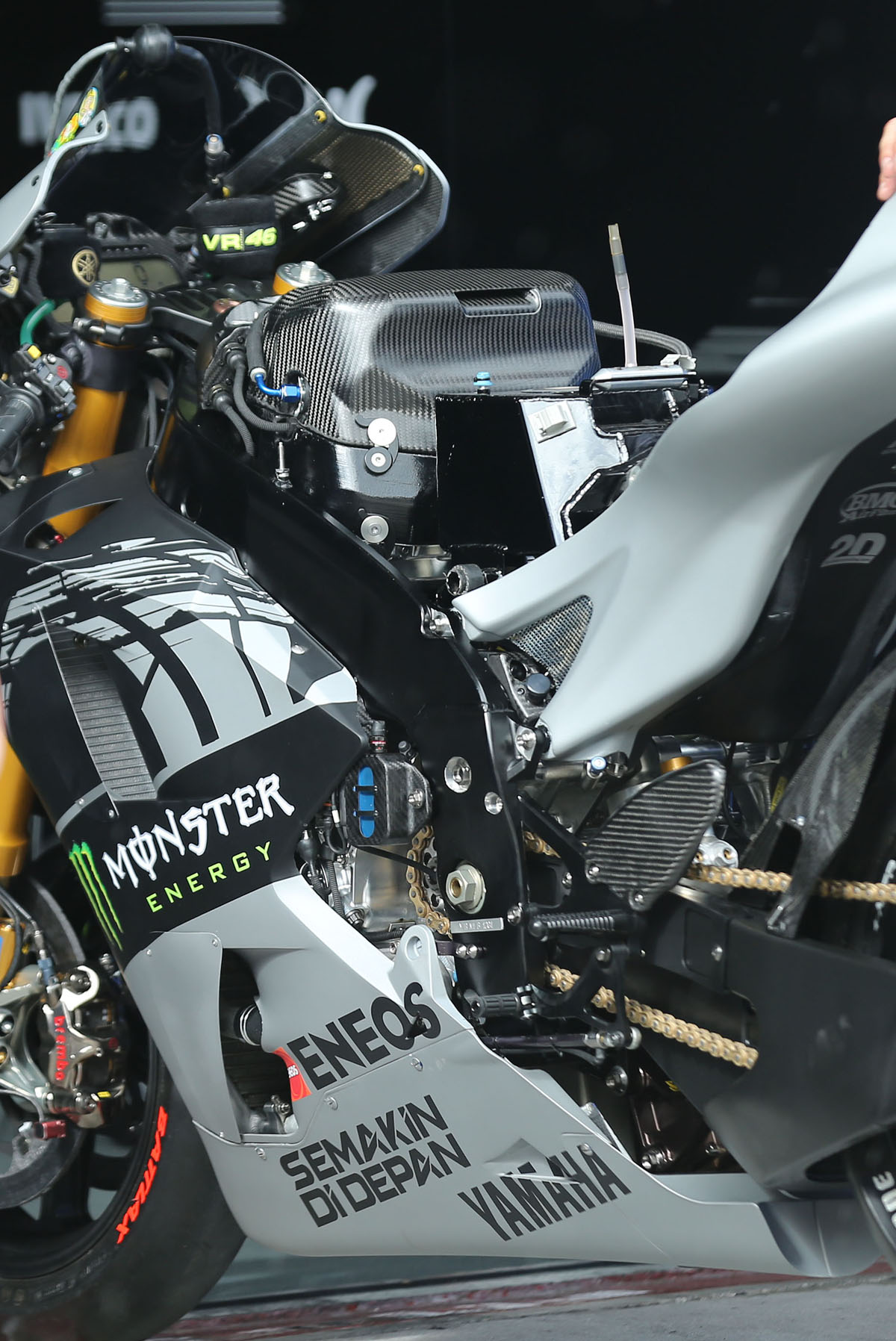 Rossi's test bike revealed
