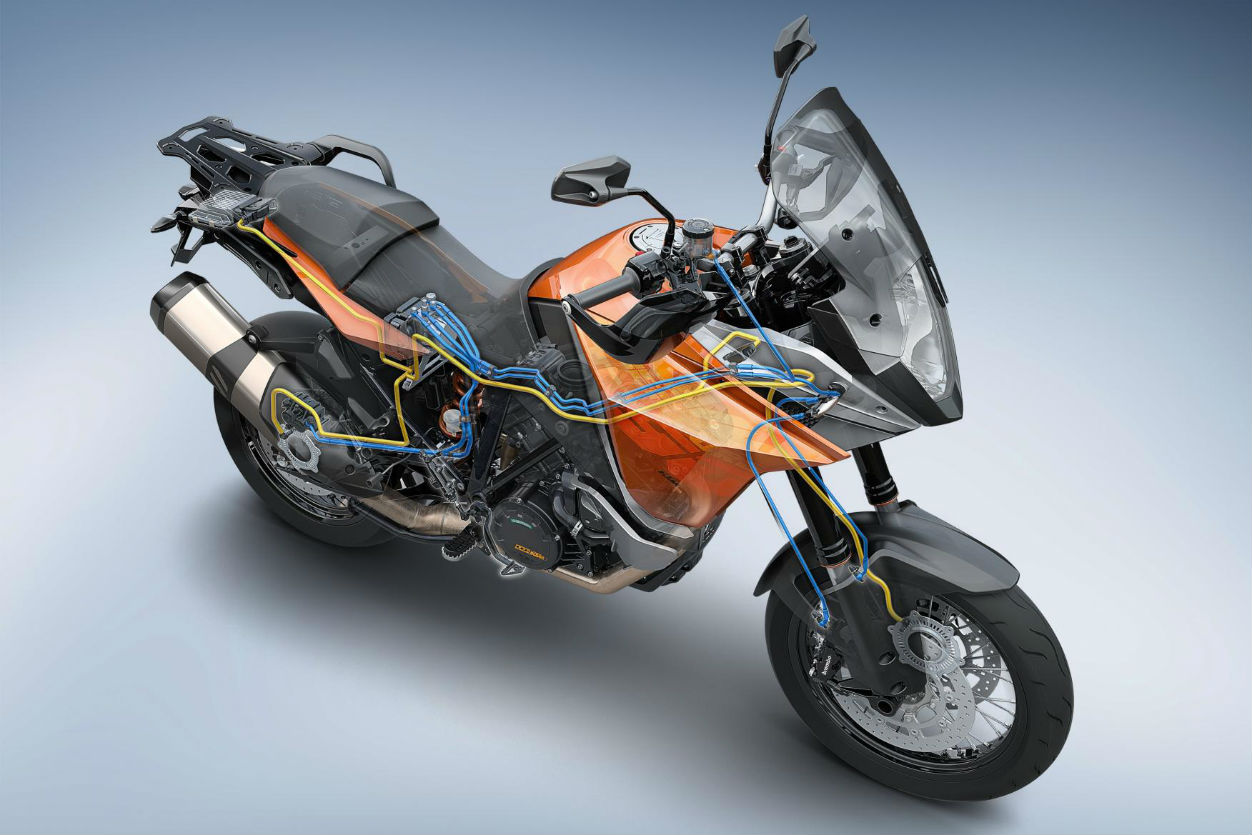 KTM's new stability control system can be added to 2013 bikes