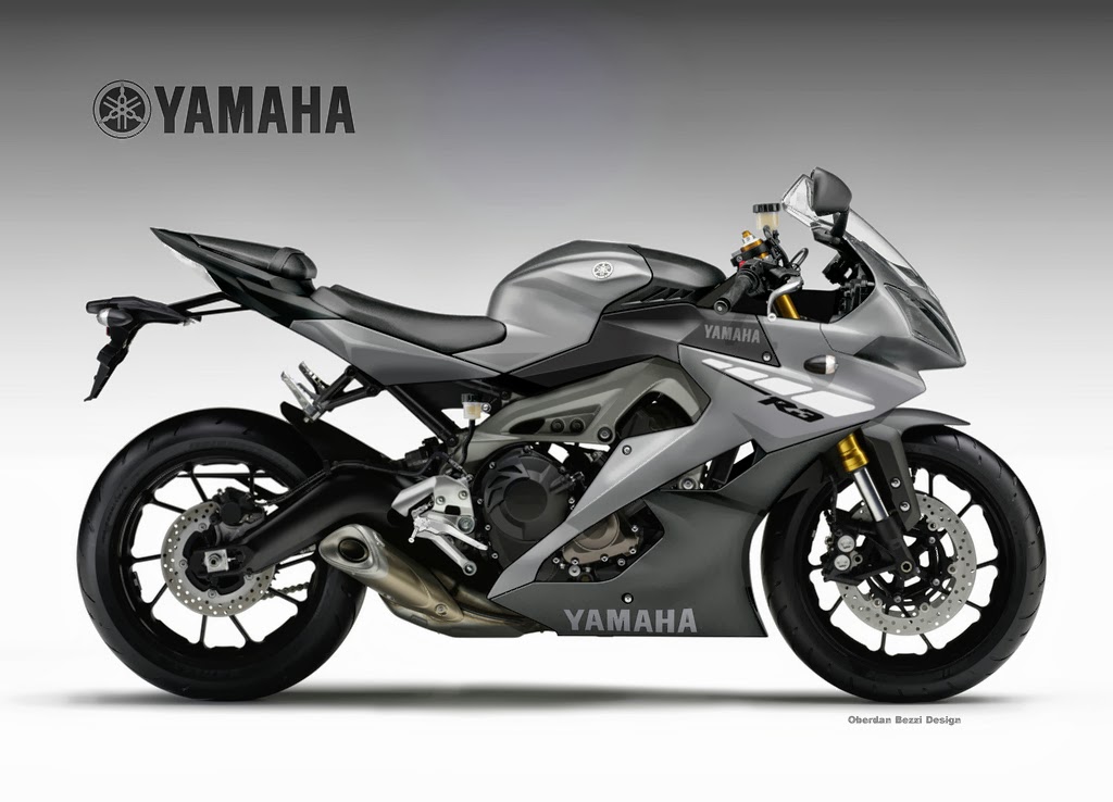 Concept triple-cylinder Yamaha superbike