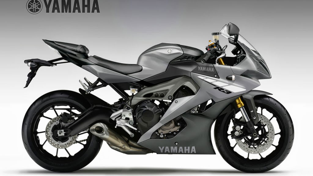 Concept triple-cylinder Yamaha superbike
