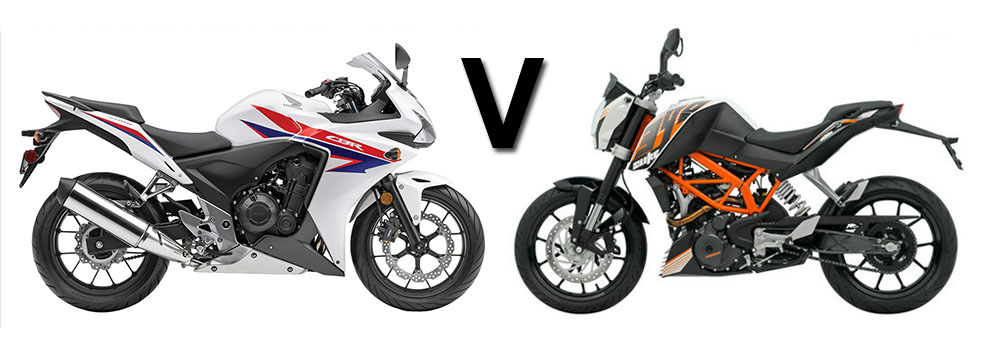 Versus: Honda CBR500R vs KTM Duke 390