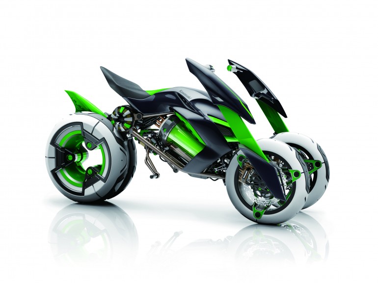 Kawasaki’s morphing electric trike