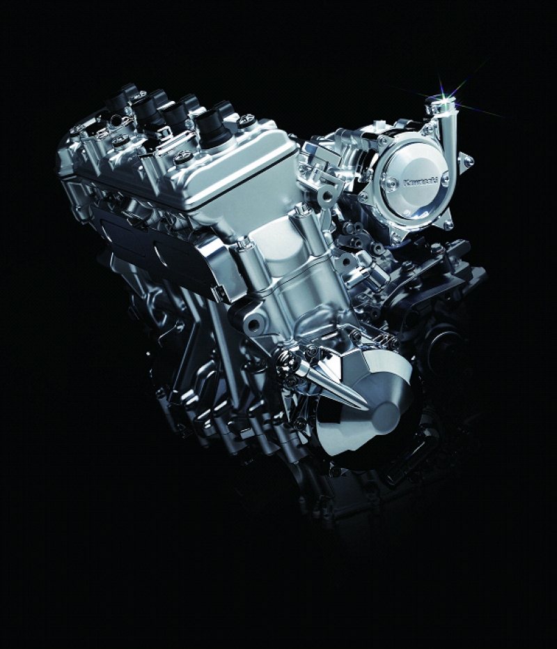 Kawasaki’s supercharged four-cylinder engine