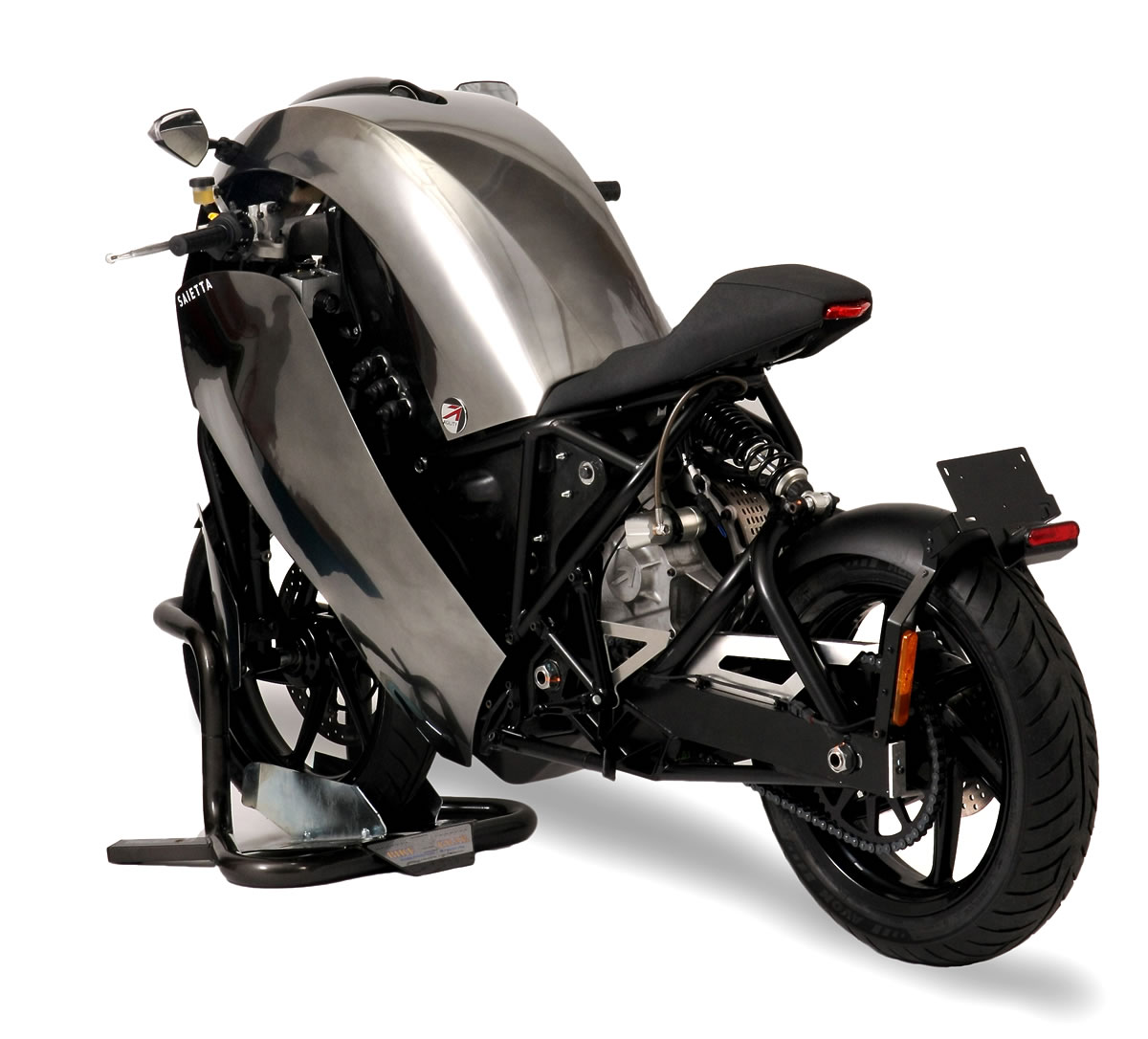 Saietta R electric sports bike on US trade mission