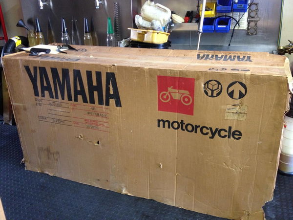 Zero-mile, still crated Yamaha RZ500N for sale