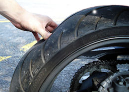 Police puncture unlocked motorcycles’ tyres