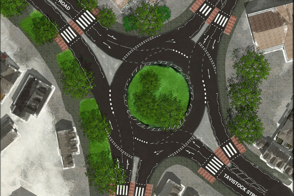 Plans for kerbs between roundabout lanes halted