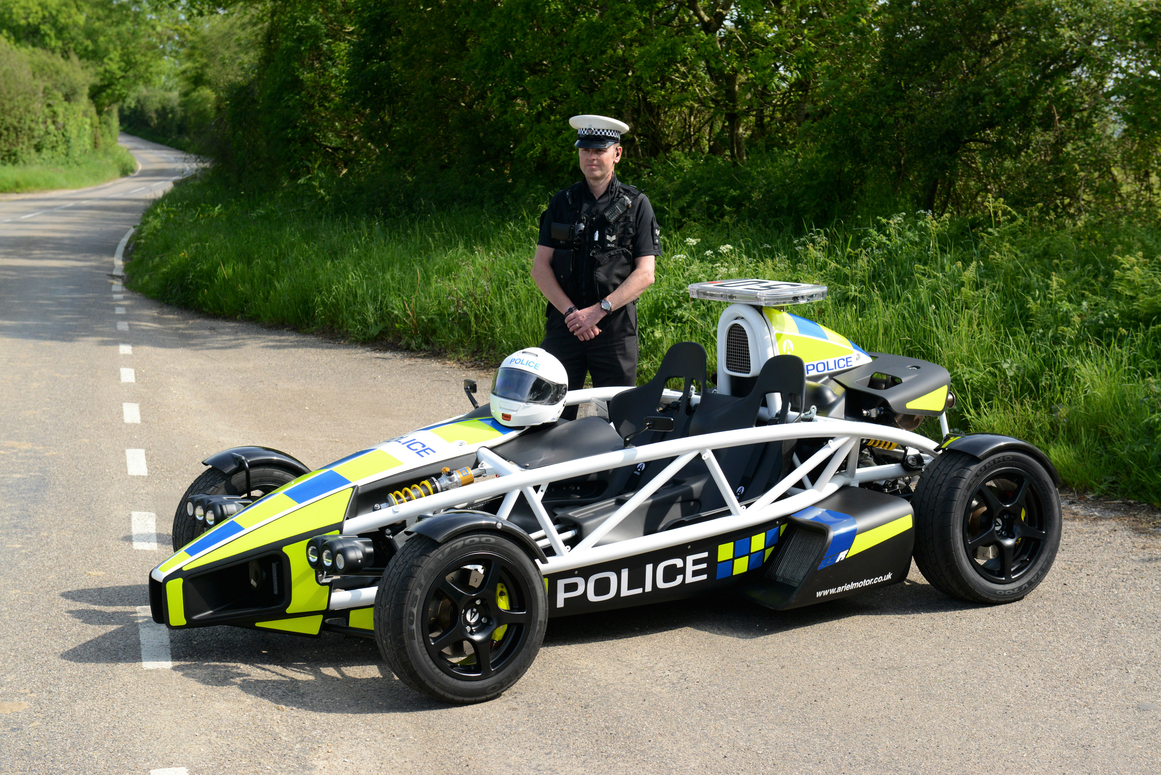 Police draft in 350bhp Ariel Atom for motorcycle operation