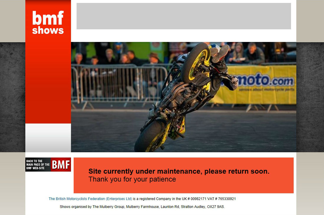 BMF Tailend Show cancelled