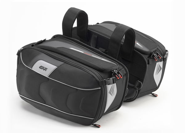 Givi's new universal expandable saddlebags