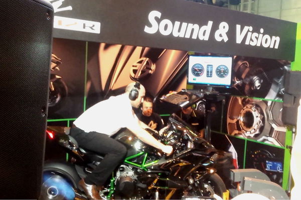 Video: Kawasaki Ninja H2 R on the dyno at Motorcycle Live