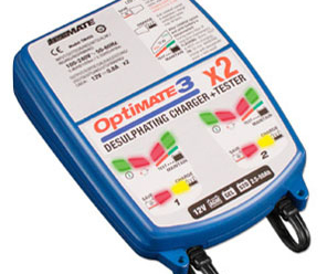 New: OptiMate 3 Global battery charger