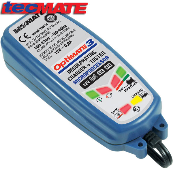 New: OptiMate 3 Global battery charger