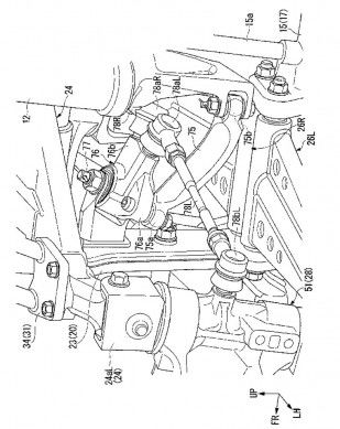 Honda files patents for leaning three-wheeled motorcycle