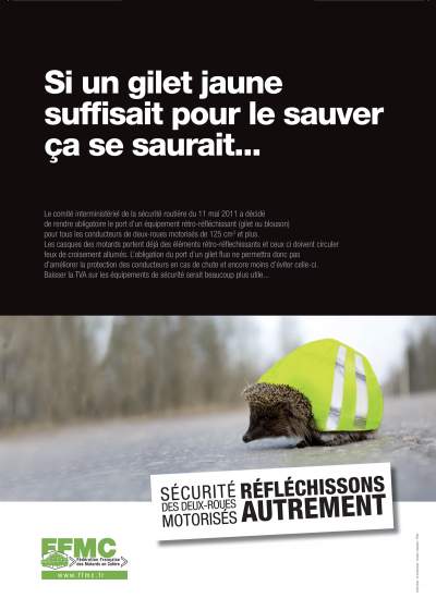 France requires bikers carry high-vis vests
