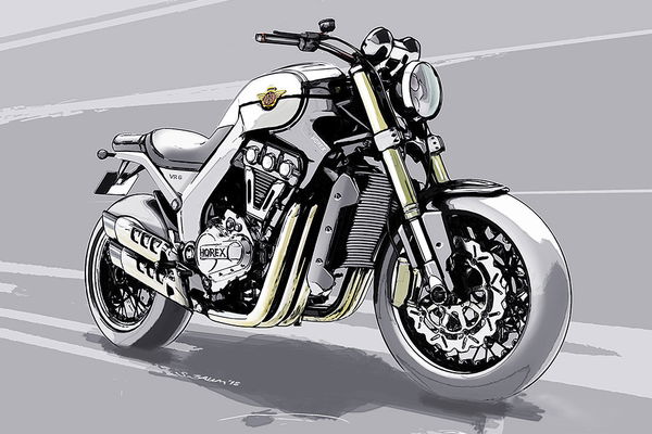 New Horex VR6 sketched