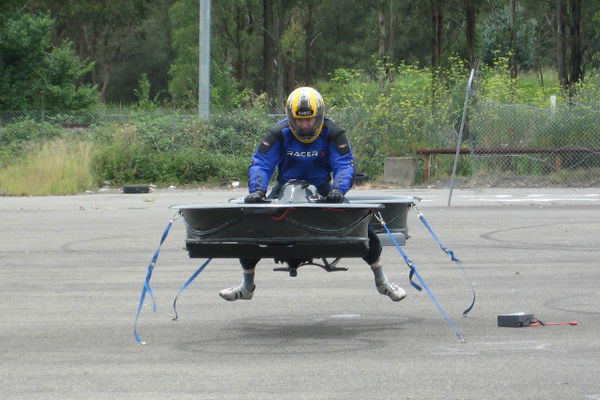 BMW-powered hoverbike has lift off